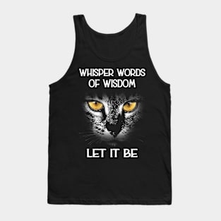 Cat Whisper Words Tank Top